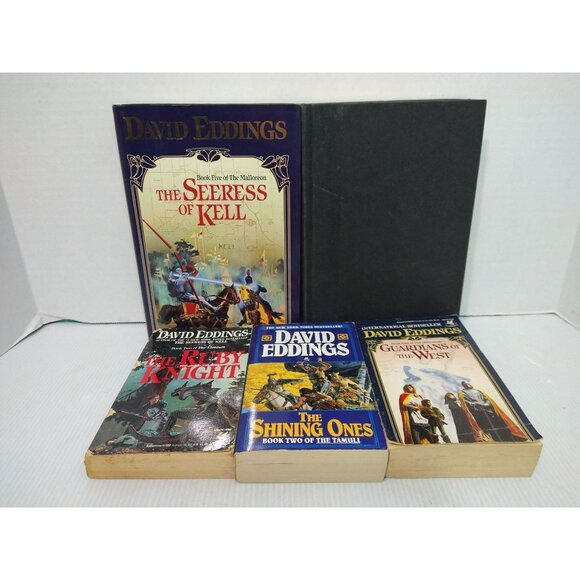 David Eddings Books 2 Hardback 1st Printing 3 Softcover Novels Lot of 5 - Picture 1 of 6